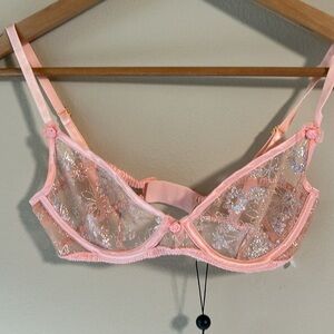 For Love & Lemons embroidered bra size XS